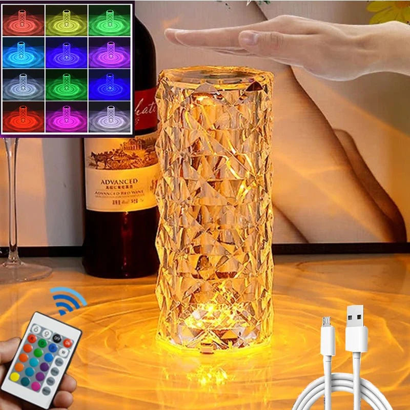 CrystalGlow™ – Premium Crystal LED Table Lamp